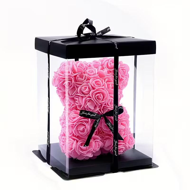 Ours en Roses – Cadeau Romantique Éternel